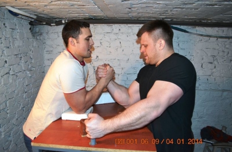 Trening na konkurs: Mroczkowski i Rishko - miejsce III # Siłowanie na ręce # Armwrestling # Armpower.net