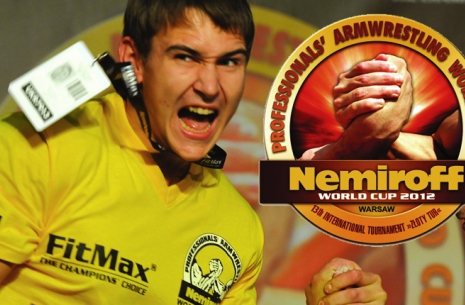 NEMIROFF WORLD CUP 2012 ARTEM TAYNOV - ŚMIAŁA ZAPOWIEDŹ # Siłowanie na ręce # Armwrestling # Armpower.net