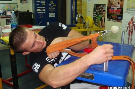 Dariusz Muszczak – moje przygotowania do zawodów. # Siłowanie na ręce # Armwrestling # Armpower.net