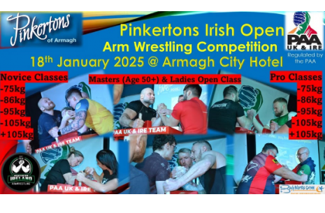 Pinkertons Irish Open Armwrestling Competition 2025  # Siłowanie na ręce # Armwrestling # Armpower.net